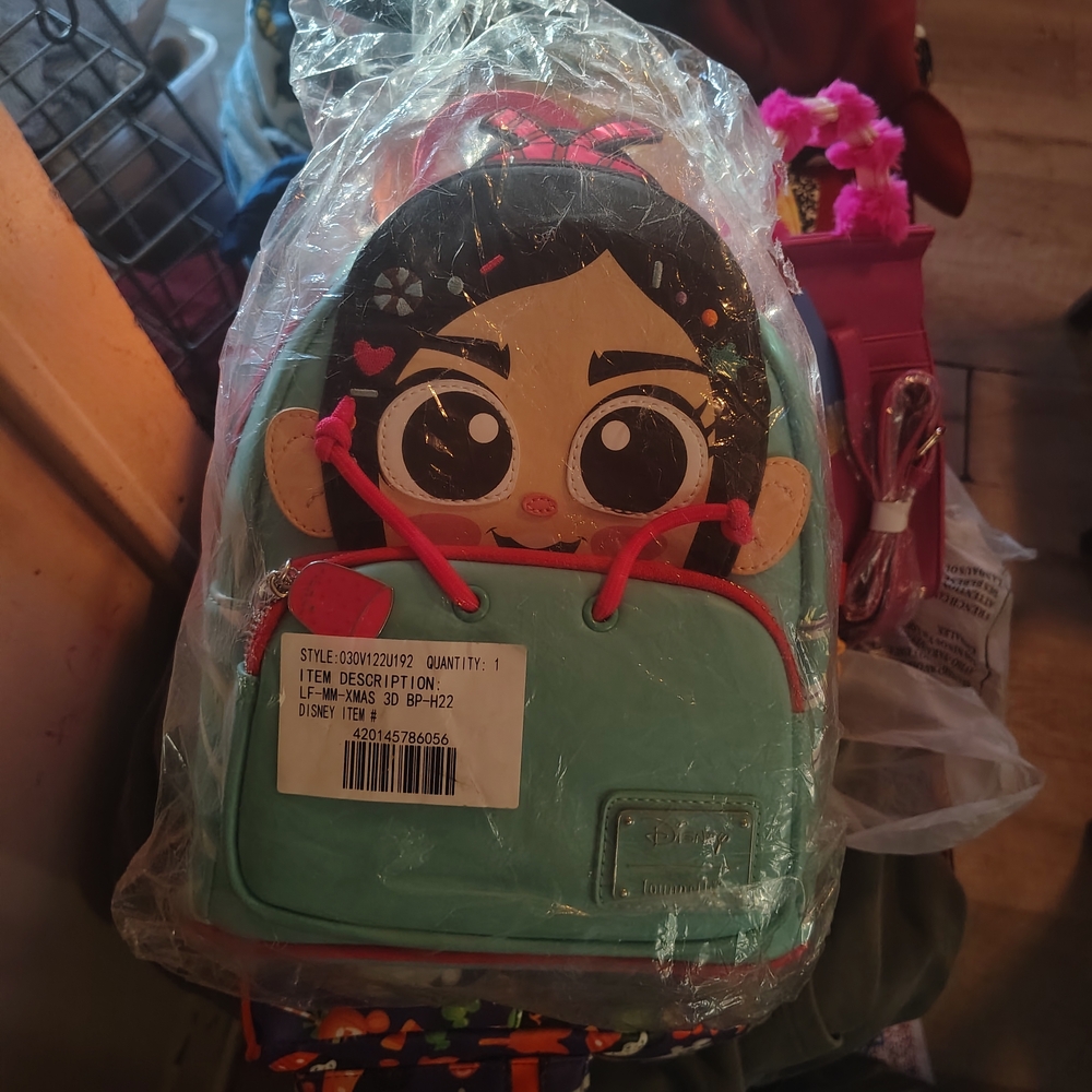 Disney Character Backpack - Teal and Pink